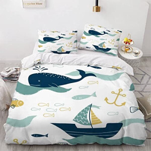 Housse de couette Baleine couleur 220x240 cm