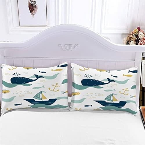 Housse de couette Baleine couleur 220x240 cm variant 2 