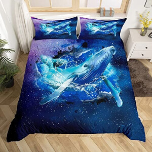 Housse de couette Baleine multicolore 140x200 cm 200x200 cm 220x240 cm 240x260 cm