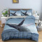 Housse de couette Baleine bleue 200x200 cm - miniature