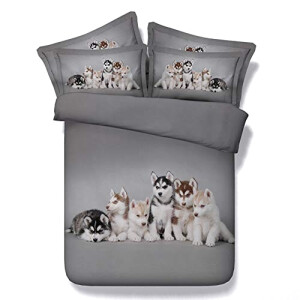 Housse de couette Husky - Chien - 220x240 cm