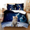 Housse de couette Chat d motif 220x240 cm - miniature