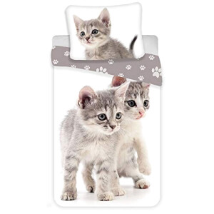 Housse de couette Chat gray 140x200 cm
