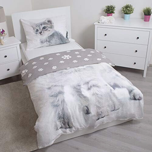 Housse de couette Chat gray 140x200 cm variant 1 