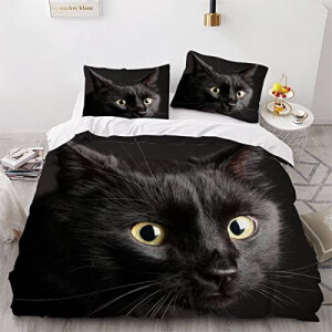 Housse de couette Chat couleur 140x200 cm