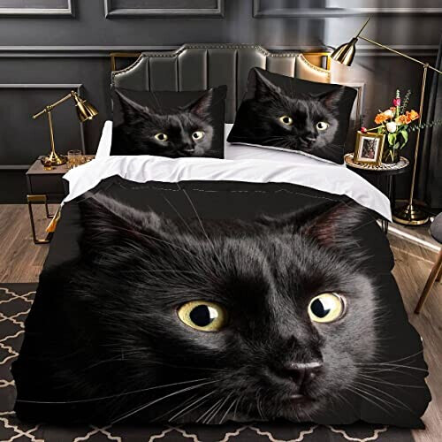 Housse de couette Chat couleur 140x200 cm variant 2 