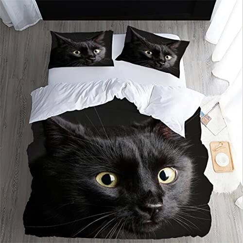 Housse de couette Chat couleur 140x200 cm variant 3 