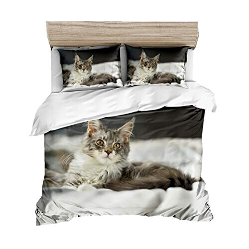 Housse de couette Chat # cat 200x200 cm 220x240 cm