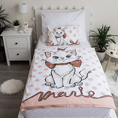 Housse de couette Chat blanc 100x135 cm