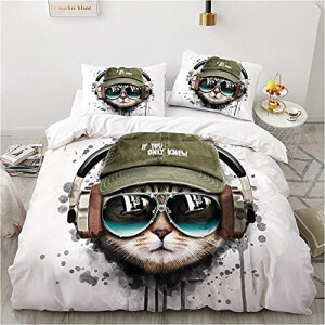 Housse de couette Chat de musique 220x240 cm