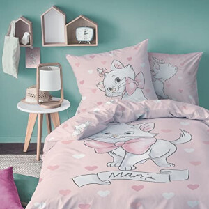 Housse de couette Chat rose 140x200 cm