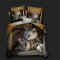 Housse de couette Chat marron 90x190 cm 140x200 cm 200x200 cm 220x240 cm 240x260 cm - miniature variant 1