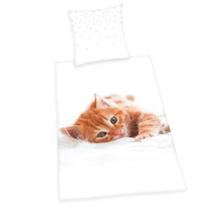 Housse de couette Chat multicolore 135x200 cm