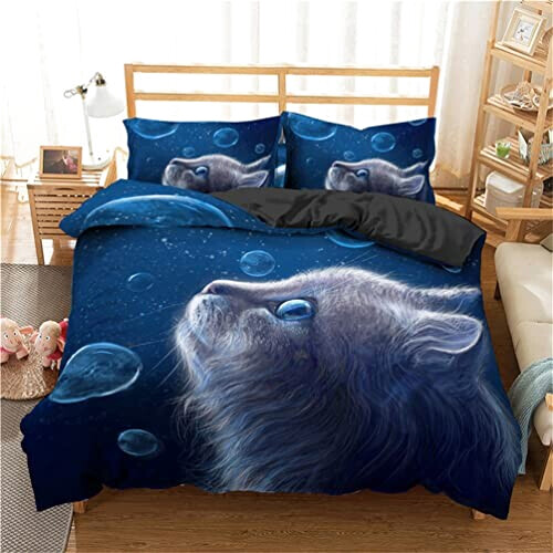 Housse de couette Chat 140x200 cm