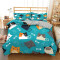 Housse de couette Chat turquoise 140x200 cm 200x200 cm 220x240 cm - miniature variant 7