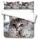 Housse de couette Chat gris 240x260 cm - miniature