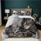 Housse de couette Chat tigré gris 220x240 cm - miniature