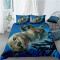 Housse de couette Chat gris 135x200 cm - miniature