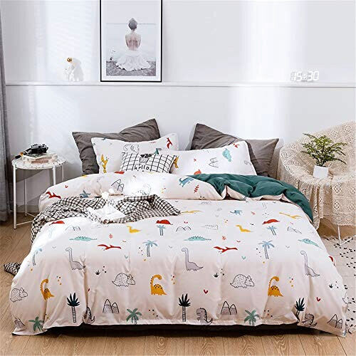Housse de couette Chat dinosaure 220x240 cm