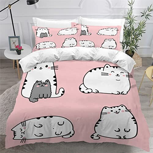 Housse de couette Chat couleur 140x200 cm