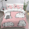 Housse de couette Chat couleur 140x200 cm - miniature