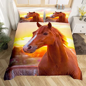 Housse de couette Cheval multicolore 140x200 cm 200x200 cm 220x240 cm