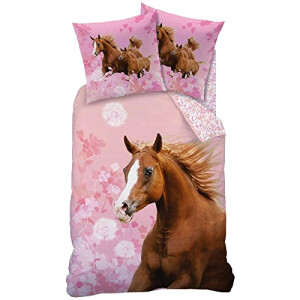 Housse de couette Cheval rosa 135x200 cm