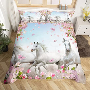 Housse de couette Cheval multicolore 140x200 cm 200x200 cm 220x240 cm 240x260 cm