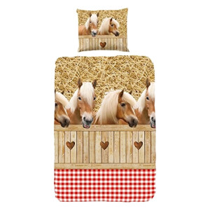 Housse de couette Cheval sand 140x200 cm