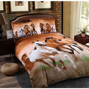 Housse de couette Cheval multicolore 140x200 cm 160x200 cm 200x200 cm 220x240 cm