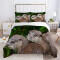 Housse de couette Castor vert 160x200 cm - miniature