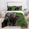 Housse de couette Castor vert 160x200 cm - miniature