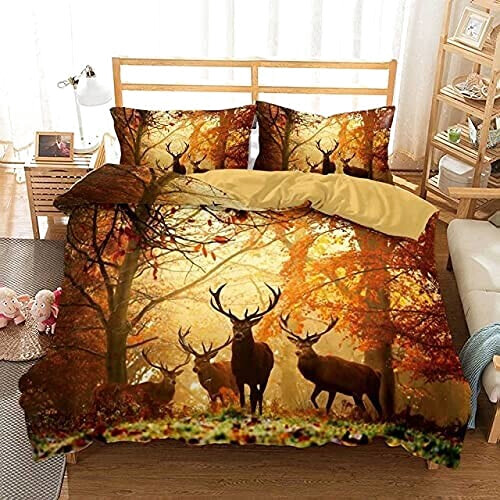 Housse de couette Cerf 200x200 cm