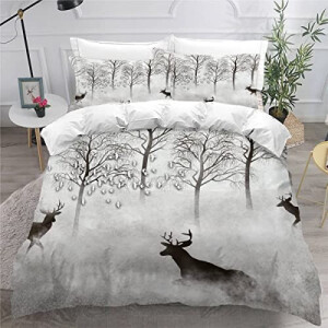 Housse de couette Cerf couleur 140x200 cm 200x200 cm 220x240 cm 240x260 cm