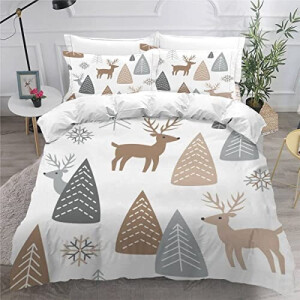 Housse de couette Cerf couleur 140x200 cm 200x200 cm 220x240 cm 240x260 cm