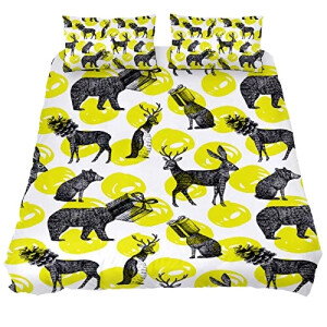 Housse de couette Cerf multicolore