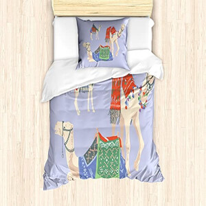 Housse de couette Chameau multicolore 135x200 cm