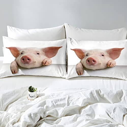 Housse de couette Cochon multicolore 140x200 cm 200x200 cm 220x240 cm 240x260 cm variant 2 