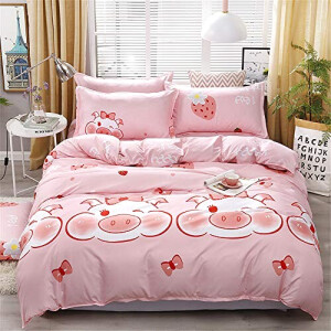Housse de couette Cochon mignon 140x200 cm 150x200 cm 160x200 cm 200x200 cm 220x240 cm