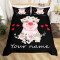 Housse de couette Cochon multicolore 140x200 cm 200x200 cm 220x240 cm - miniature