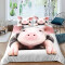 Housse de couette Cochon animal rose 140x200 cm - miniature