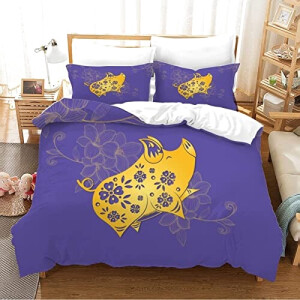 Housse de couette Cochon doré 220x240 cm