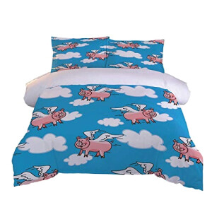 Housse de couette Cochon 140x200 cm
