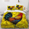 Housse de couette Coq 140x200 cm - miniature