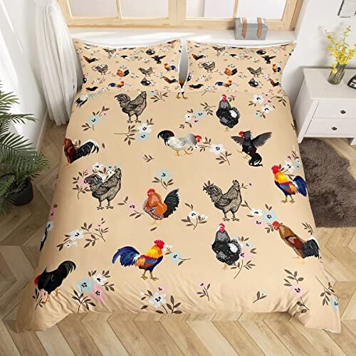 Housse de couette Coq 140x200 cm