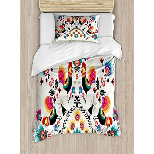 Housse de couette Coq multicolore 130x200 cm variant 1 