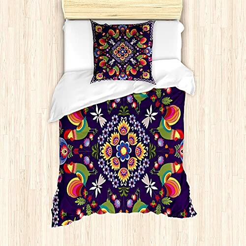 Housse de couette Coq multicolore 135x200 cm