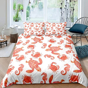 Housse de couette Crabe multicolore 140x200 cm 200x200 cm 220x240 cm