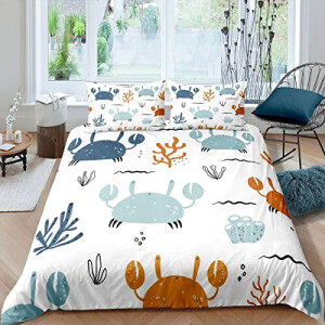 Housse de couette Crabe multi 130x200 cm 200x200 cm 220x240 cm