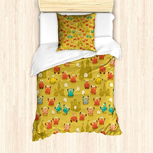 Housse de couette Crabe pale café 135x200 cm